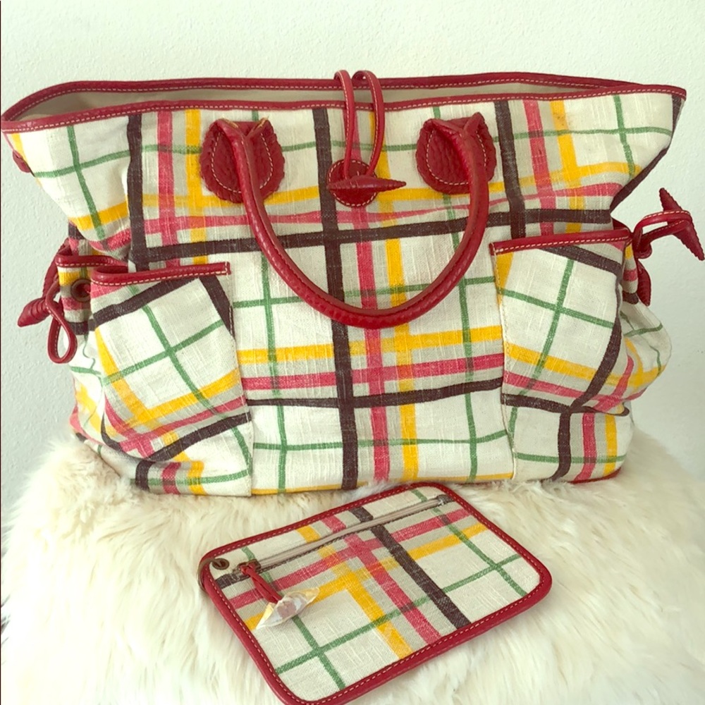 Burberry Extra Large Drawstring Tote w/ Pouch